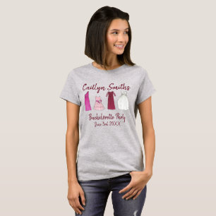 Brudens sida Dress Gown Bachelorette Girls Bröllop T-shirt