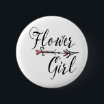 Brudens sida Flower Girl Bride Tribe Arrow Knapp<br><div class="desc">Skaffa den här blomstbrickan för ditt omlopp.</div>