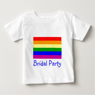 Brudens sida/Gay Rainbow Bröllop Tee