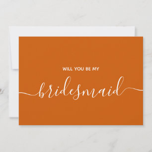 Brudens sida kommer du att bli min Bridesmaid Frie Inbjudningar