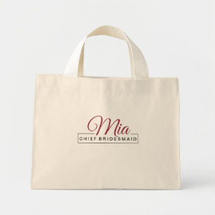 Brudens sida Matching Tote bags - Elegance Mini Tygkasse