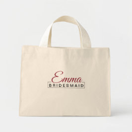 Brudens sida Matching Tote bags - Elegance Mini Tygkasse