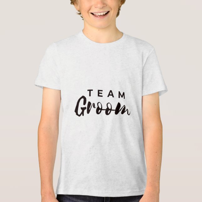 Brudens sida Team Bride Team Groom Premium _1 T Shirt (Framsida)