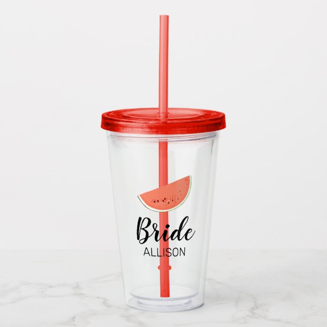 Brudens sida Watermelon Take Away Mugg (Framsida)