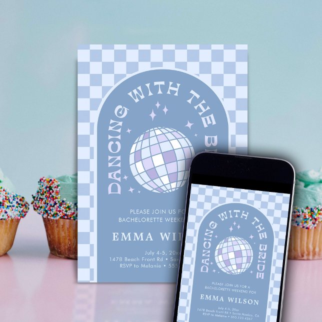 Brudens sista Disco Möhippa Helg Inbjudningar (Skapare uppladdad)