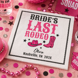 Brudens Sista Rodeo Western Möhippa Fest Pappersservett