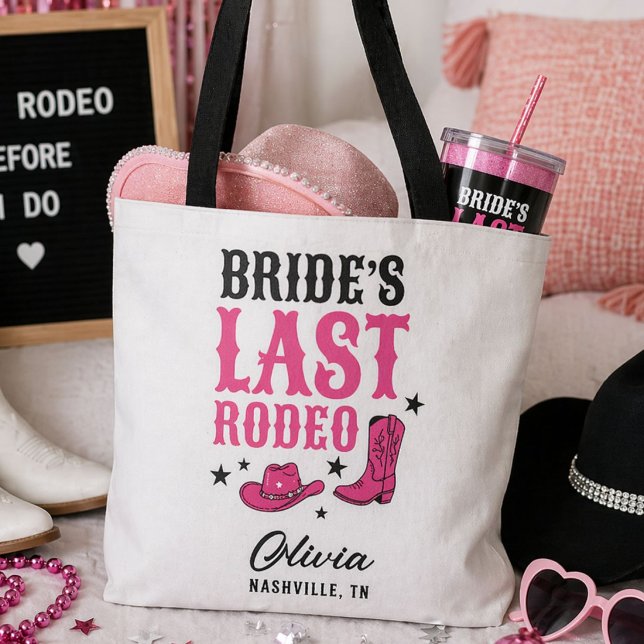 Brudens Sista Rodeo Western Möhippa Fest Tygkasse (Skapare uppladdad)