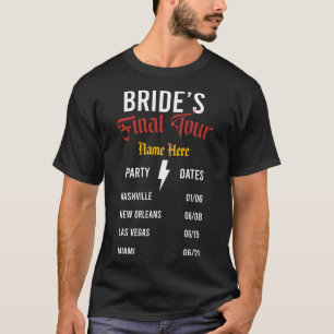 Brudens Sista Turné Rock – Anpassningsbart Namn T Shirt
