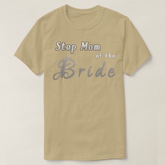 Brudens styvmamma T-shirt  Ny styvmamma till brude (Design framsida)