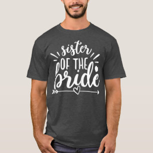 Brudens syster Arrow Heart Bröllop Möhippa T Shirt