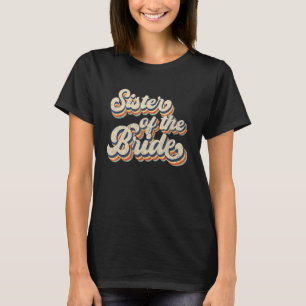 Brudens syster bröllop familj matchande damer t shirt