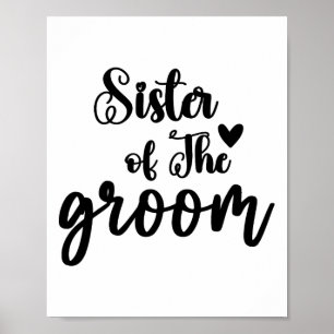 Brudens syster bröllop matchande brudpartaj poster