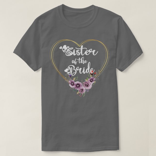 Brudens syster brudfest brudens syster t-shirt (Design framsida)