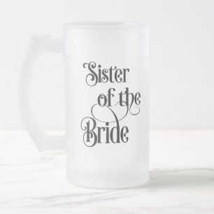 Brudens syster frostat ölglas