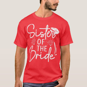 Brudens syster Matchande bröllop för bachelor T Shirt