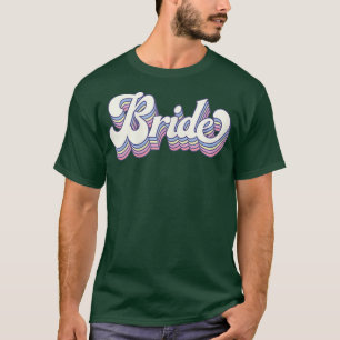 Brudens Syster Sällskap Bröllop Retro T Shirt