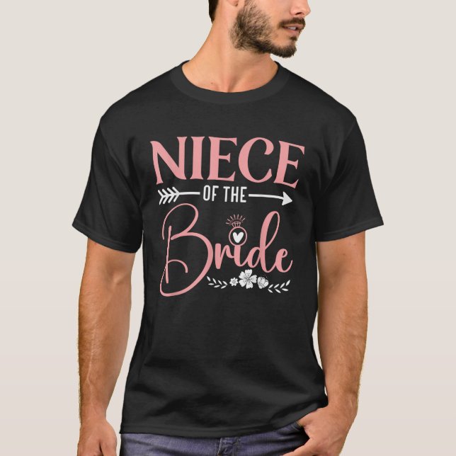 Brudens systerdotter bröllop bröllopsfest matchand t shirt (Framsida)