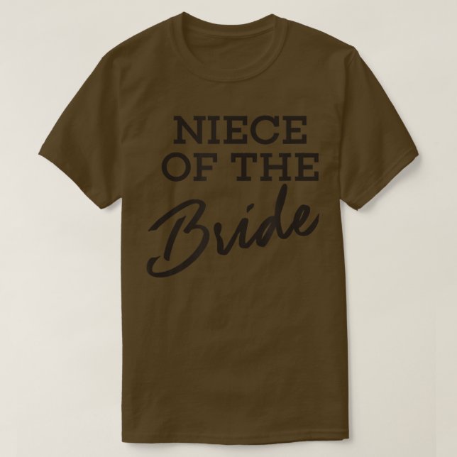 Brudens systerdotter cool Förlovning Bröllop t-shi T Shirt (Design framsida)