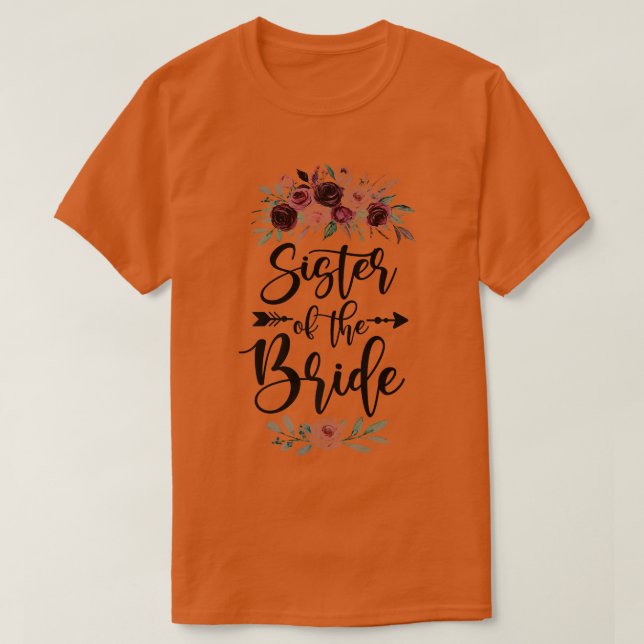 Brudens systers bröllopsfirande Lil T Shirt (Design framsida)