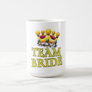 Brudens team bröllopskrona magisk mugg