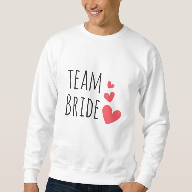 Brudens team lång ärmad tröja (Framsida)