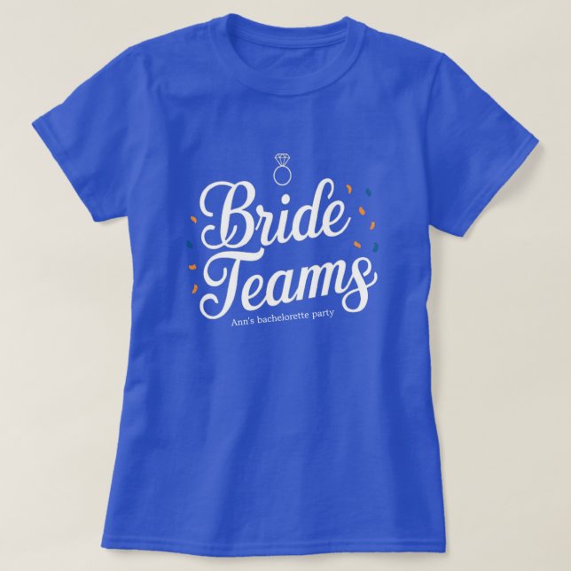 brudens team möhippa t-shirt (Design framsida)