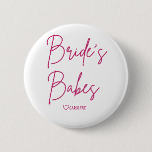 Brudens tjejer Möhippa Pinback-knapp Knapp