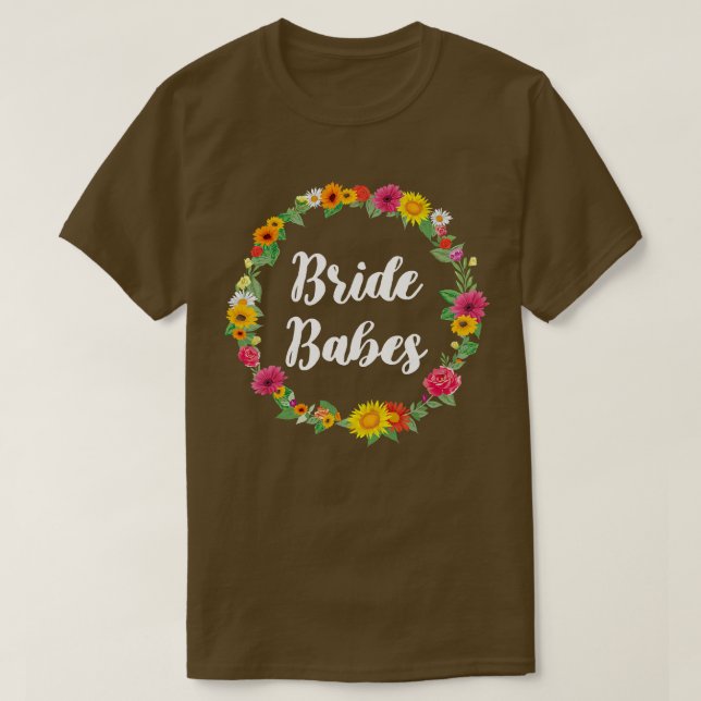 Brudens tjejgäng Bröllop Möhippa  T Shirt (Design framsida)