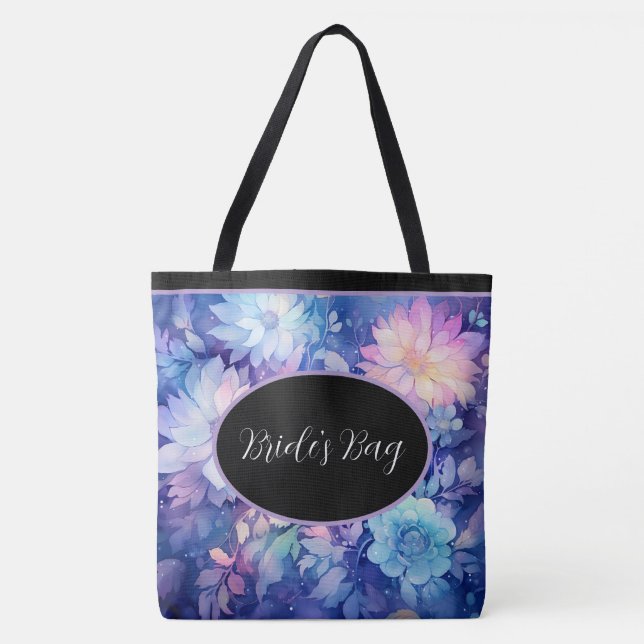 Brudens väska Blommiga Peonies flervarvstryck Tote (Framsida)