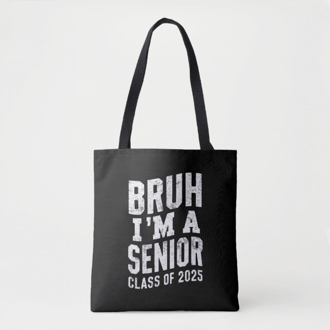 Bruder jag är en senior klass 2025 examen  tygkasse (Framsida)