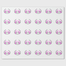 Brudgrupp rosa svarta googles hjärta brudtjänstefl presentpapper