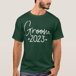 Brudgum 2023 för bröllop eller möhippa t shirt