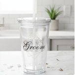 Brudgum Anpassningsbar Gåva Bröllop Take Away Mugg<br><div class="desc">Denna design skapades med digital konst och du kan ändra texten till groomsman eller best man. Den kan anpassas i det angivna området eller anpassas ytterligare genom att välja alternativet klicka för att anpassa ytterligare och ändra namn, initialer eller ord. Du kan också ändra textens färg och stil eller ta...</div>