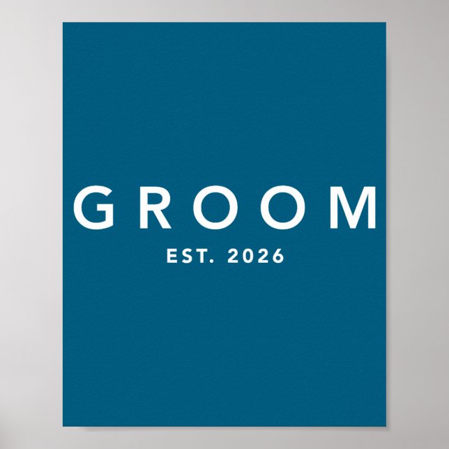 Brudgum är 2026 blivande make brudgum att bli ungk poster (Framsidan)
