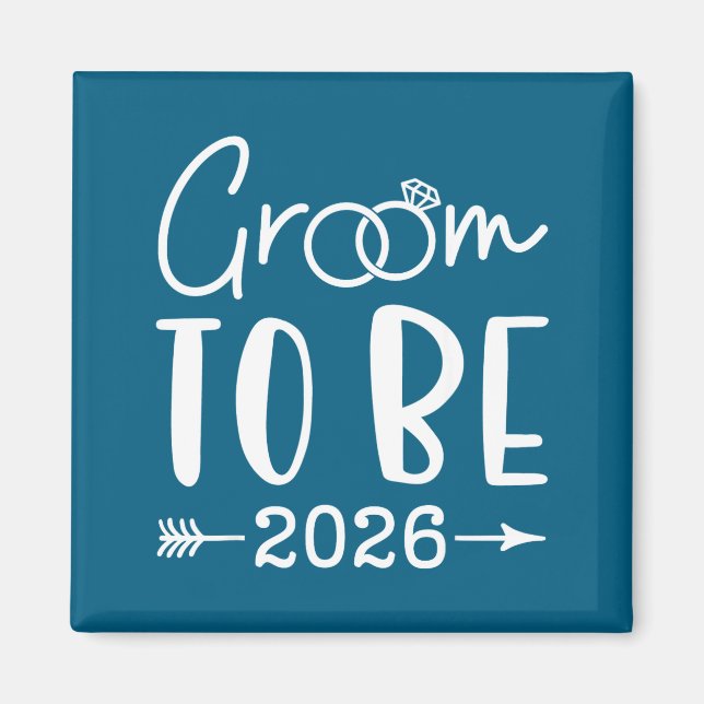 Brudgum att bli 2026 framtida make möhippa bröllop magnet (Framsidan)