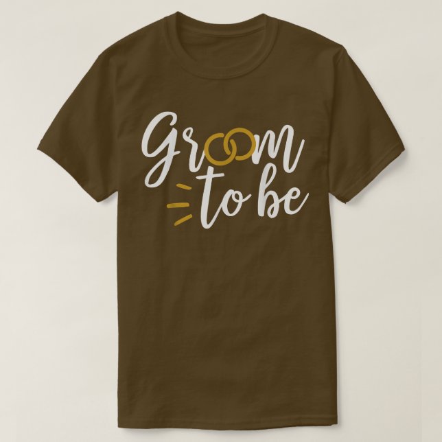Brudgum Att Vara Söt Förlovning Bröllop Matchning1 T Shirt (Design framsida)