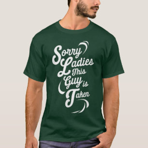 Brudgum Att Vara Speningsfest Nyligen Förlovad Pre T Shirt