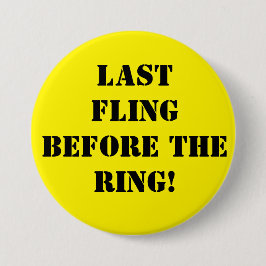 Brudgum att vara svensexa pin badge knapp