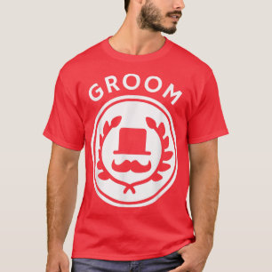 Brudgum BadgeSjungkarl, Bröllop eller Nygift T Shirt