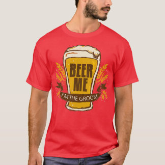 Brudgum Bröllop Sängkammare Party Rollig Öl Mig Ix T Shirt