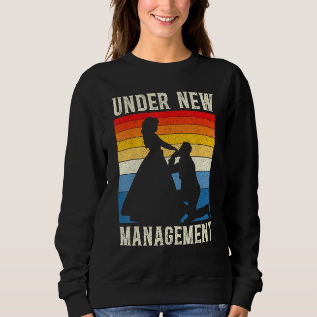Brudgum Bröllop Sängvätning Under Ny Regi T Shirt (Framsida)