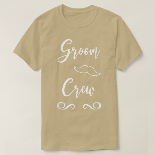 Brudgum & Brud Bröllopsmatchande besättning T Shirt (Design framsida)