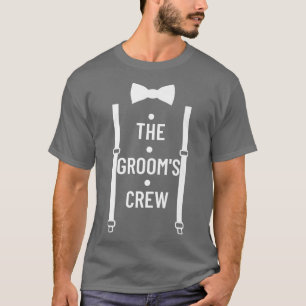 Brudgum Crew Kvadrat Bröllop Bästa Man Sängvätning T Shirt