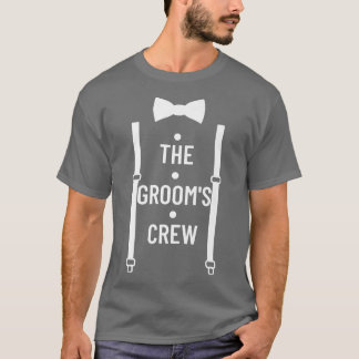 Brudgum Crew Kvadrat Bröllop Bästa Man Sängvätning T Shirt