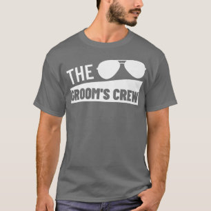 Brudgum Crew Kvadrat Bröllop Bästa Man Sängvätning T Shirt