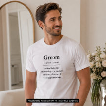 Brudgum Definition T-Shirt | Brudgum Present