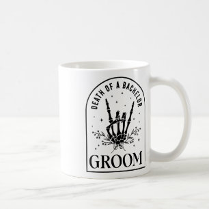 Brudgum Död Av En Ungkarl Skelett Gotisk Halloween Kaffemugg