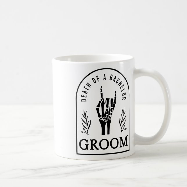 Brudgum Död För En Ogift Gotisk Bröllop Ogift Man  Kaffemugg (Höger)