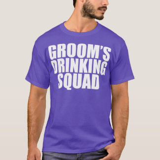 Brudgum Drinkande Sällskap Party Brudgummer Sängvä T Shirt