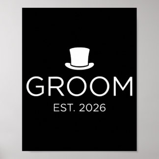 Brudgum Est 2026 Herr Make Bröllopsfest 5 Poster